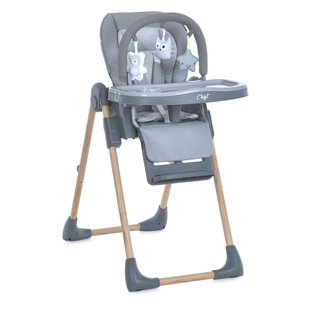 Стульчик для кормления ME 1115-W CRAFT Gray