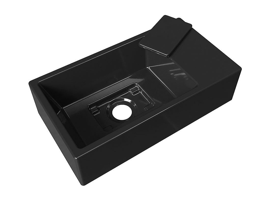 Умывальник подвесной Luxor Aldo R Black (742) - фото 6