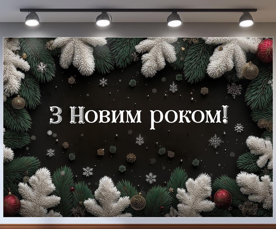 Баннер-фотозона Новый год 300x200 см №46347