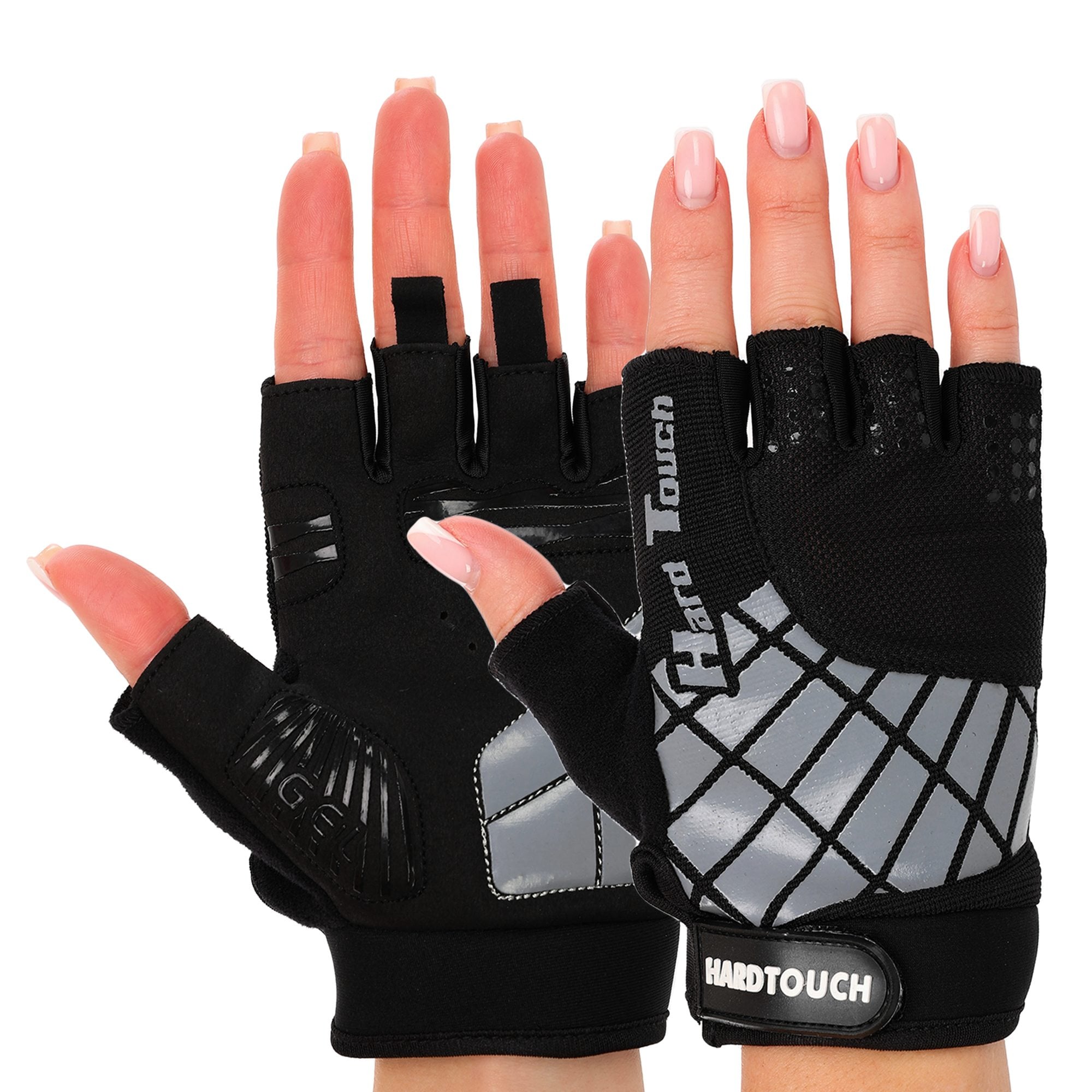Перчатки для фитнеса и тренировок Hard Touch BC-8089 L Черный (684161932aa05974766ef851)