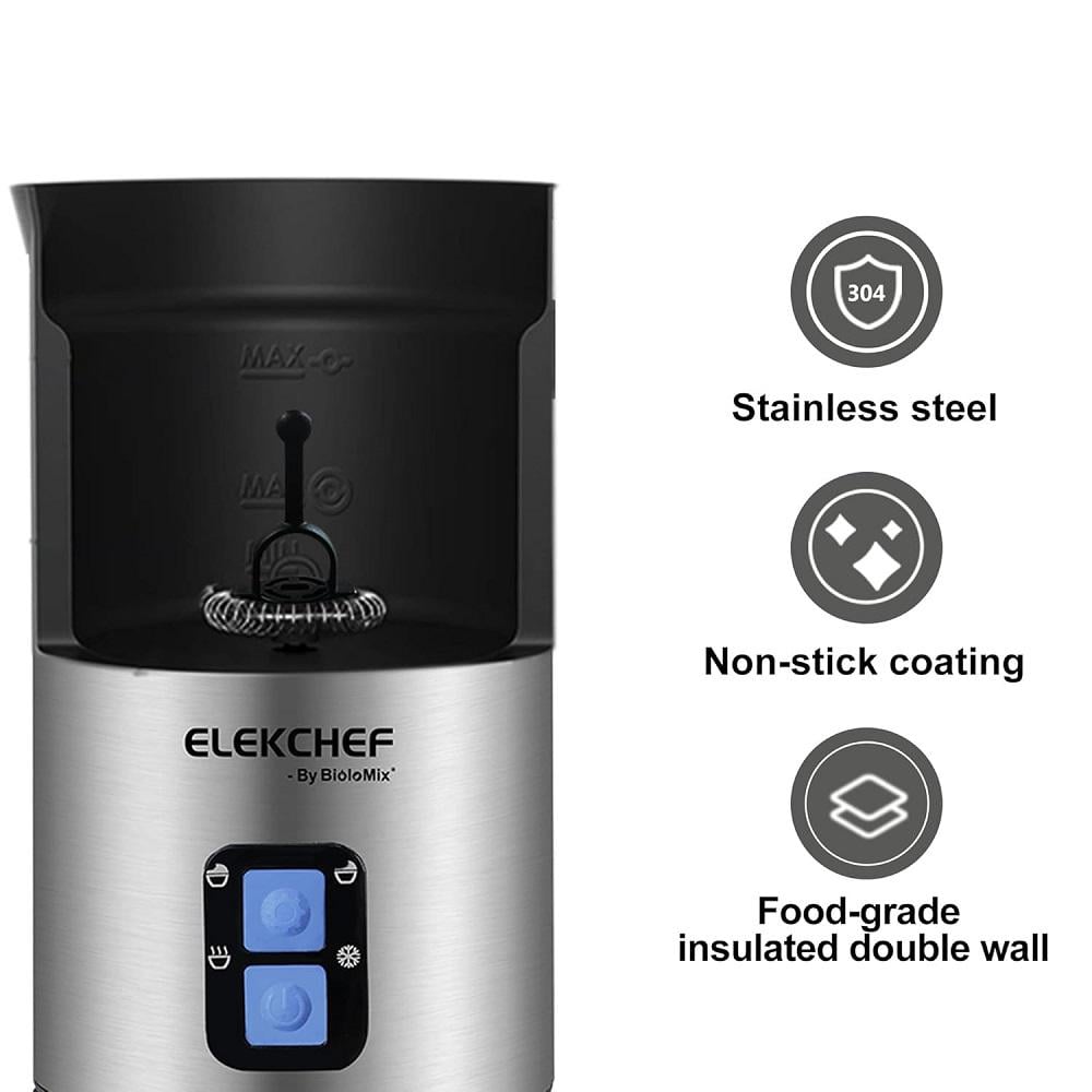 Капучинатор Biolomix Milk Frother EMF600 Серебристый (2386) - фото 5 Капучинатор Biolomix Milk Frother EMF600 Серебристый (2386) - фото 5