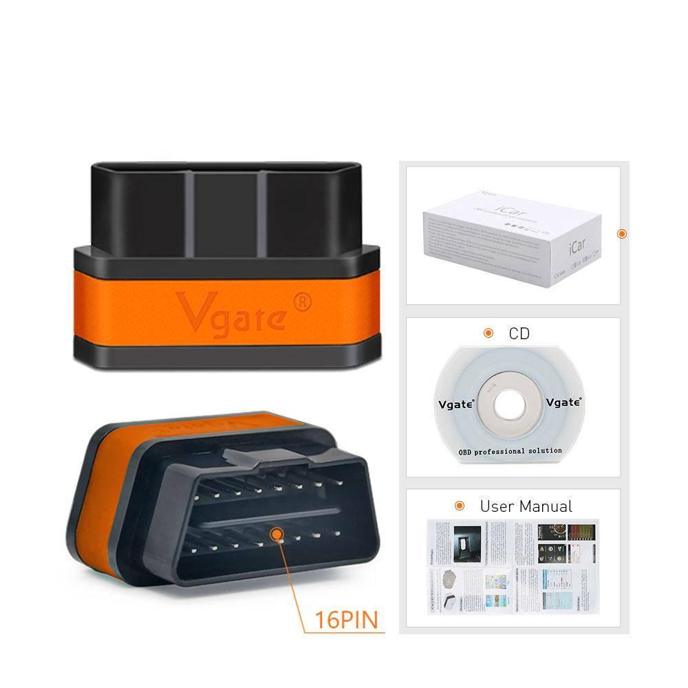 Автосканер VGate iCar 2 WI-FI з кнопкою живлення Вкл/Викл (5632737) - фото 5