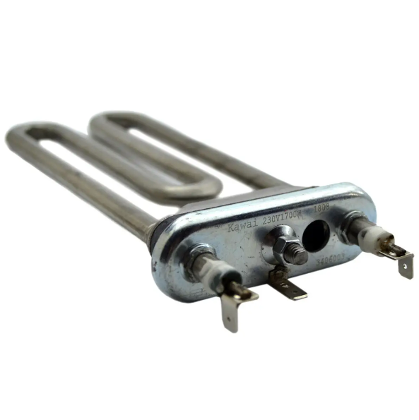 Тэн Kawai для стиральной машины Тен с отверстием под термодатчик и предохранителем 1700 Вт 170 мм (Ten002)