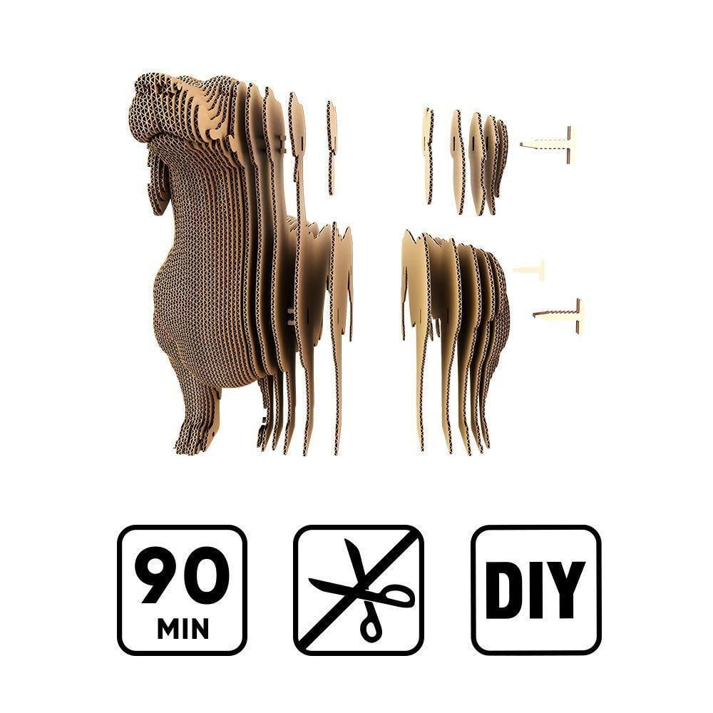 Пазл картонний 3D Cartonic Такса Собака 72 деталі (2553287531) - фото 8