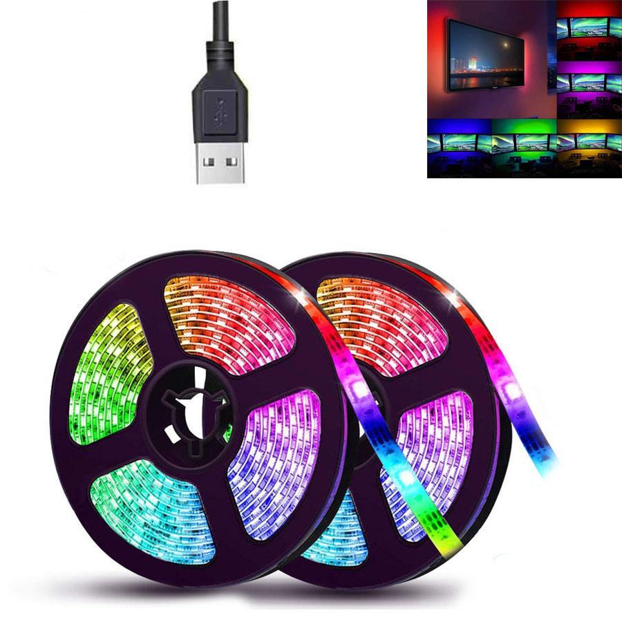 ? Cветодиодная лента от USB с управлением через телефон 5м RGB (5525532) •  Купить в Киеве, Украине • Лучшая цена в Эпицентр