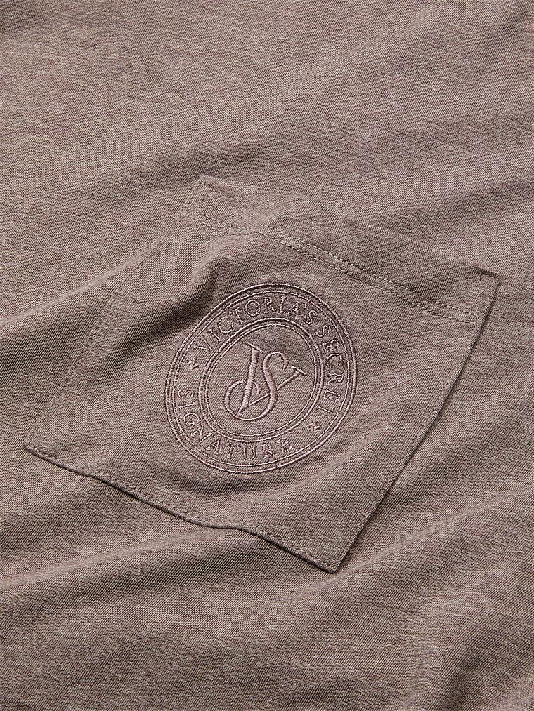 Піжама котонова топ/штани Victoria's Secret 100% Cotton Short Pajama Set Regular М Коричневий (27110978) - фото 3 Піжама котонова топ/штани Victoria's Secret 100% Cotton Short Pajama Set Regular М Коричневий (27110978) - фото 3