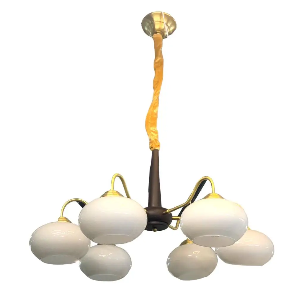 Люстра світлодіодна Дзвін 6004 на 6 плафонів Золотистий (66f46b9e433676185f129023) Люстра світлодіодна Дзвін 6004 на 6 плафонів Золотистий (66f46b9e433676185f129023)