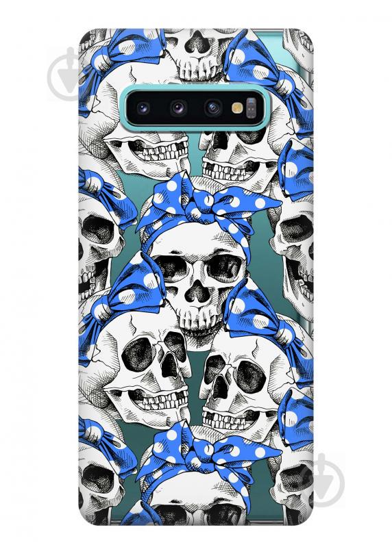 Чехол iSwag для Samsung Galaxy S10 Черепа (H380)