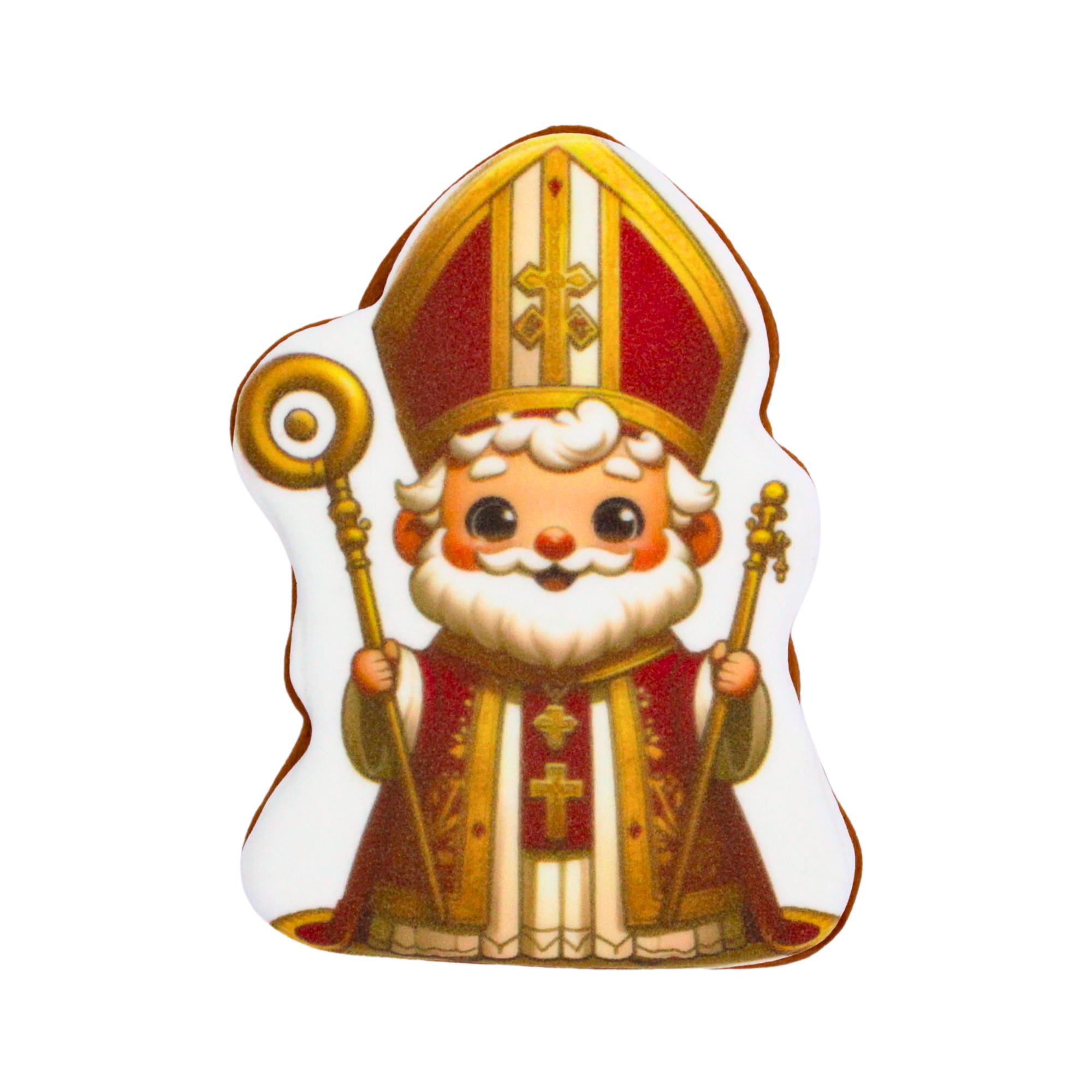 Пряник с принтом Крафт Печенье Новый год Святой Николай №2 45 г (nw045130)