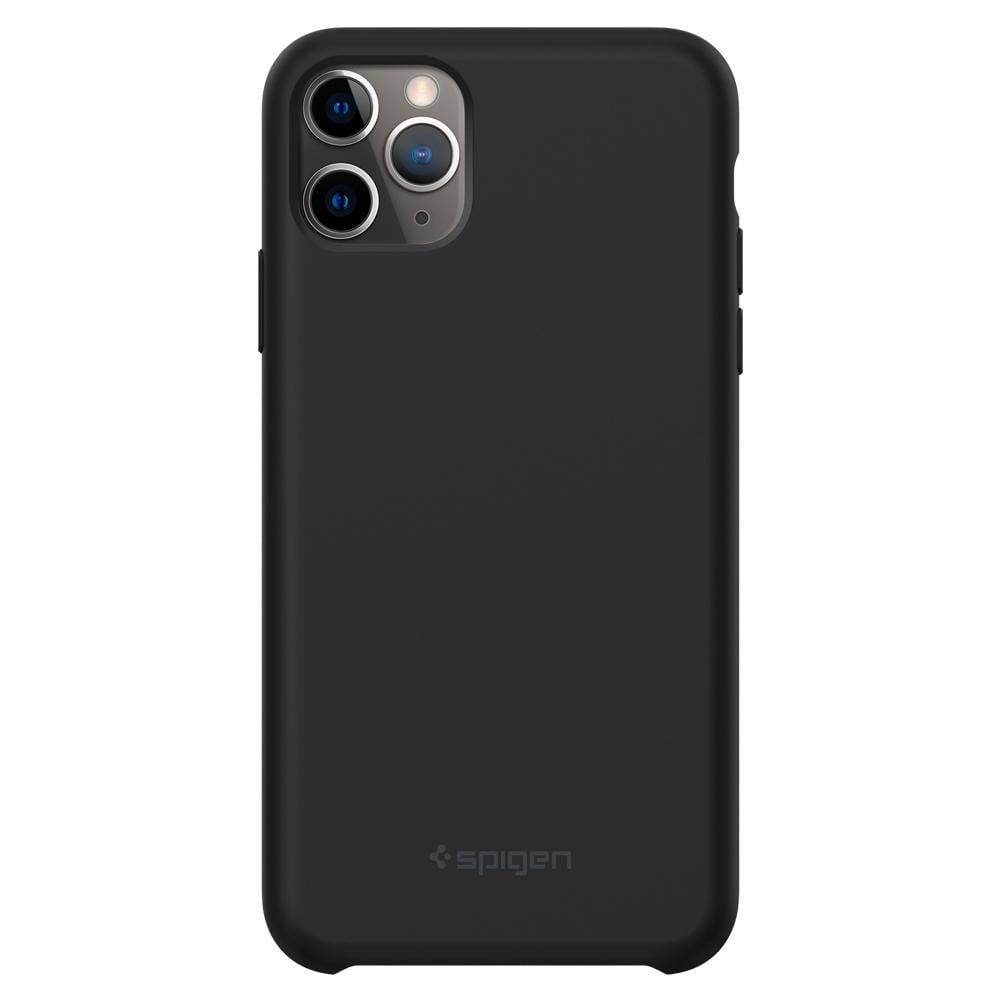 Чехол противоударный силиконовый Spigen Silicone Fit для Iphone 11 Pro Black Чехол противоударный силиконовый Spigen Silicone Fit для Iphone 11 Pro Black