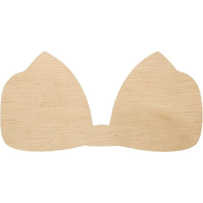 Заготівля з фанери Краватка-Метелик №4 2x1 см (3901100115)