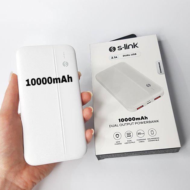 Повербанк S-Link 10000 mAh 2 х USB (20379787) - фото 3