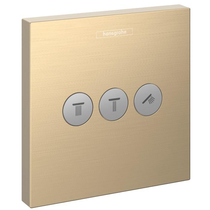 Перемикач Hansgrohe ShowerSelect на 3 клавіші Brushed Bronze (15764140)