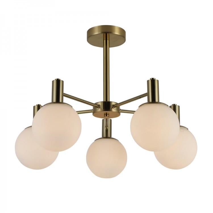 Люстра ARDERO BL1550 NEAPOL під лампу 5х E27 570х400 мм Золотий/Білий (2563567647)