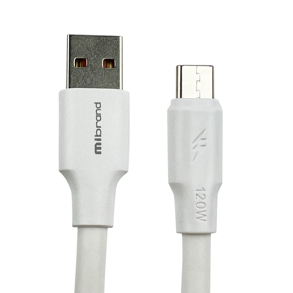 Кабель Mibrand MI-98 USB to Micro USB 120W 1 м White (MIDC/98MW)