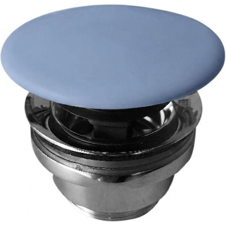 Клапан донный Simas Wave PLCE Click-Clack 1 1/4" для умывальника Голубой матовый (LEO-PLCE pervinca matt)