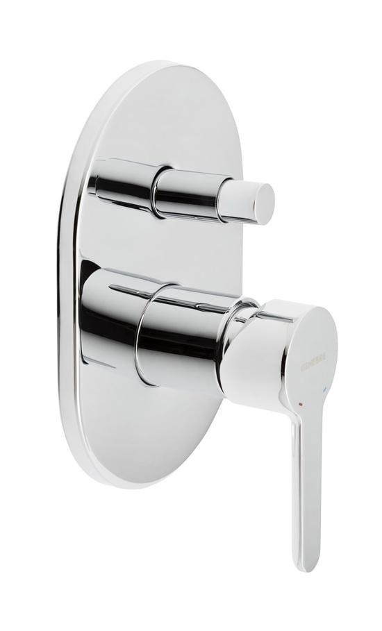 Смеситель для ванны и душа GENEBRE Oslo 65116 19 45 66 встраеваемый с переключателем (19733)