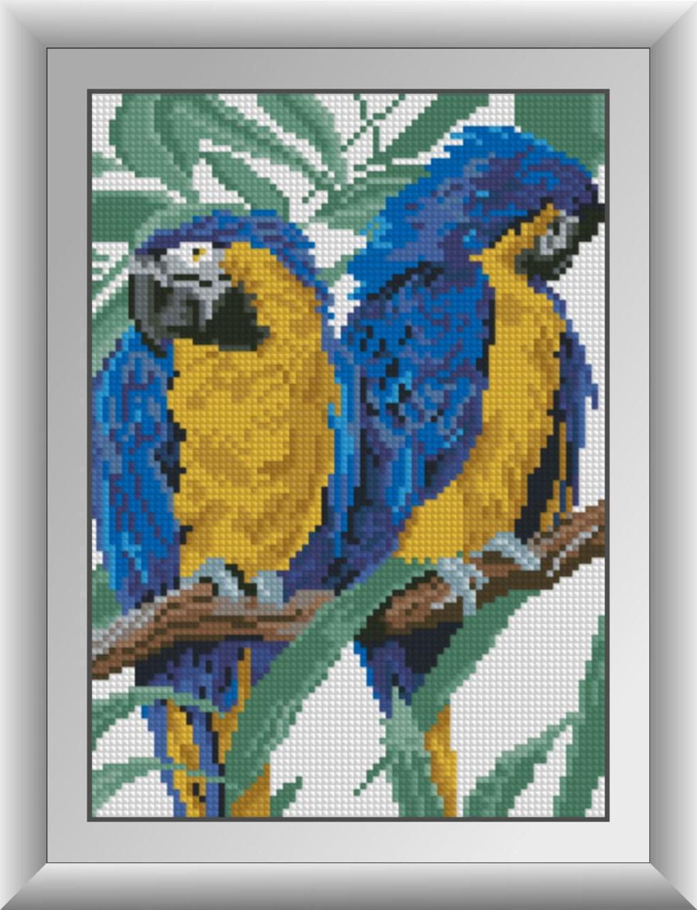Алмазная мозаика Dream Art Два попугая 20x28 см (DA.30293)