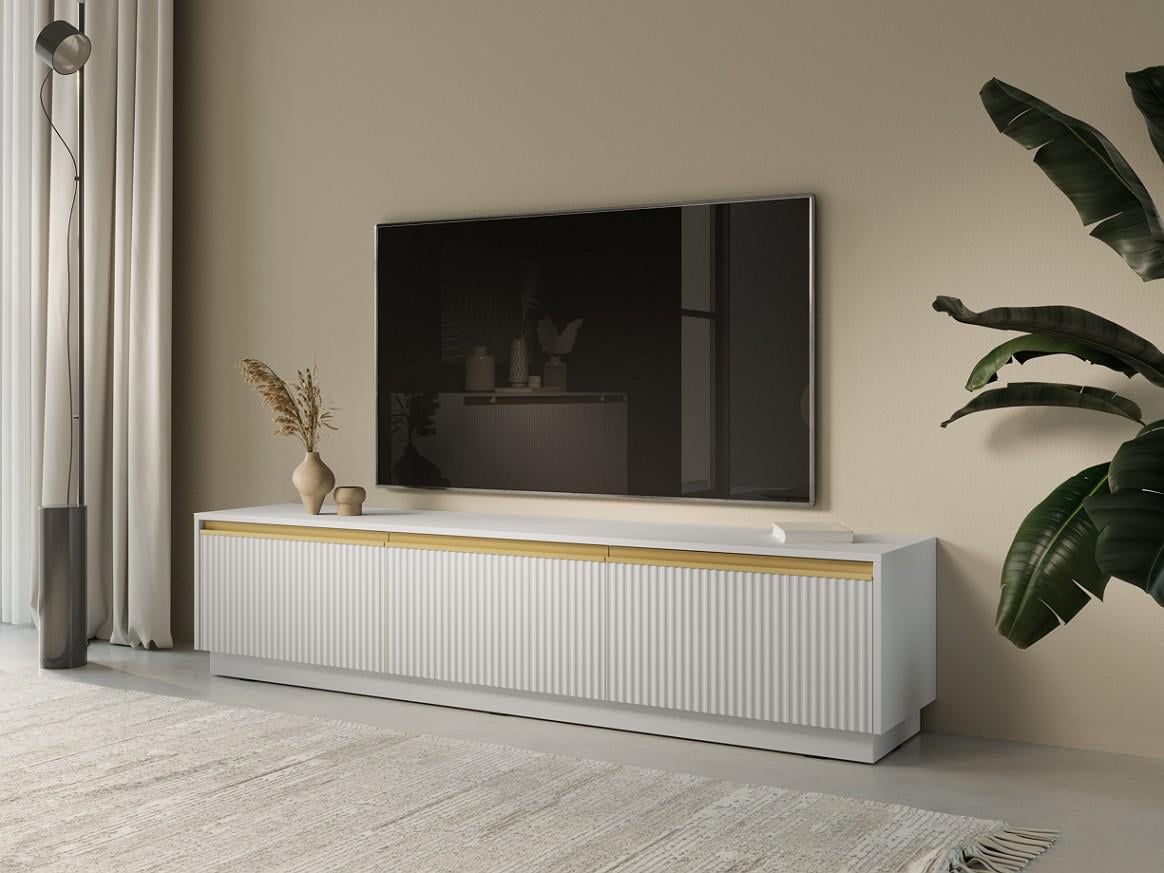 Тумба под ТВ Perfect Home Royal RTV180 3-дверная Белый (PFH-091294) Тумба под ТВ Perfect Home Royal RTV180 3-дверная Белый (PFH-091294)