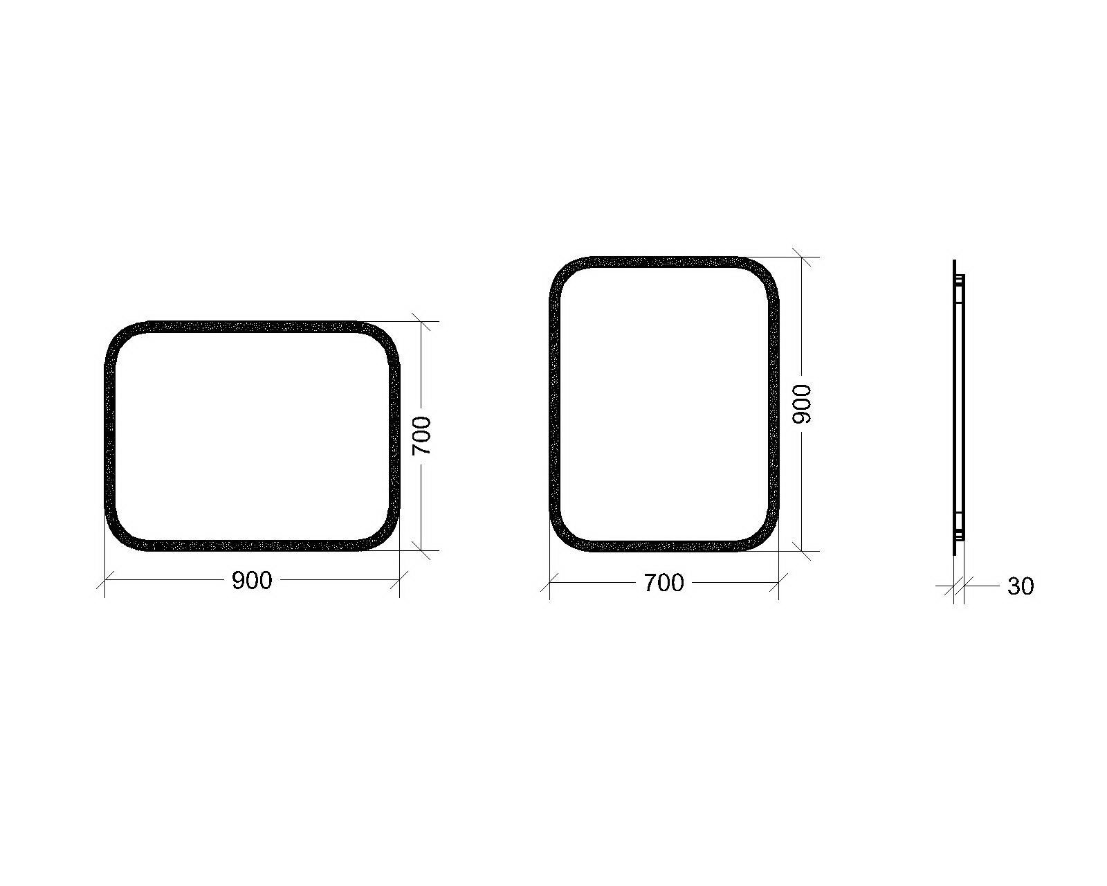 Зеркало с LED подсветкой для ванной комнаты Эйлиш 700х900 мм (AILISH-700х900) - фото 7