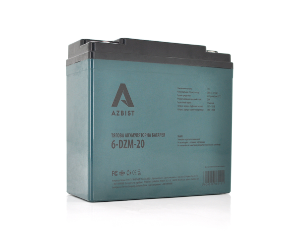 Аккумуляторная батарея AGM AZBIST 6-DZM-20 12V 20Ah M4
