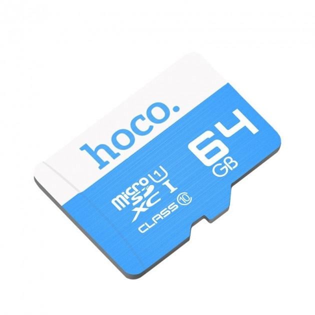 Карта памяти Hoco MicroSD TransFlash Class 10 64GB Синий