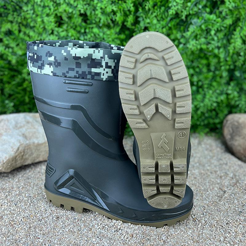 Чоботи гумові чоловічі VS-005014-10 з манжетою 28,5 см p. 44 Зелений (86031023) - фото 4 Чоботи гумові чоловічі VS-005014-10 з манжетою 28,5 см p. 44 Зелений (86031023) - фото 4