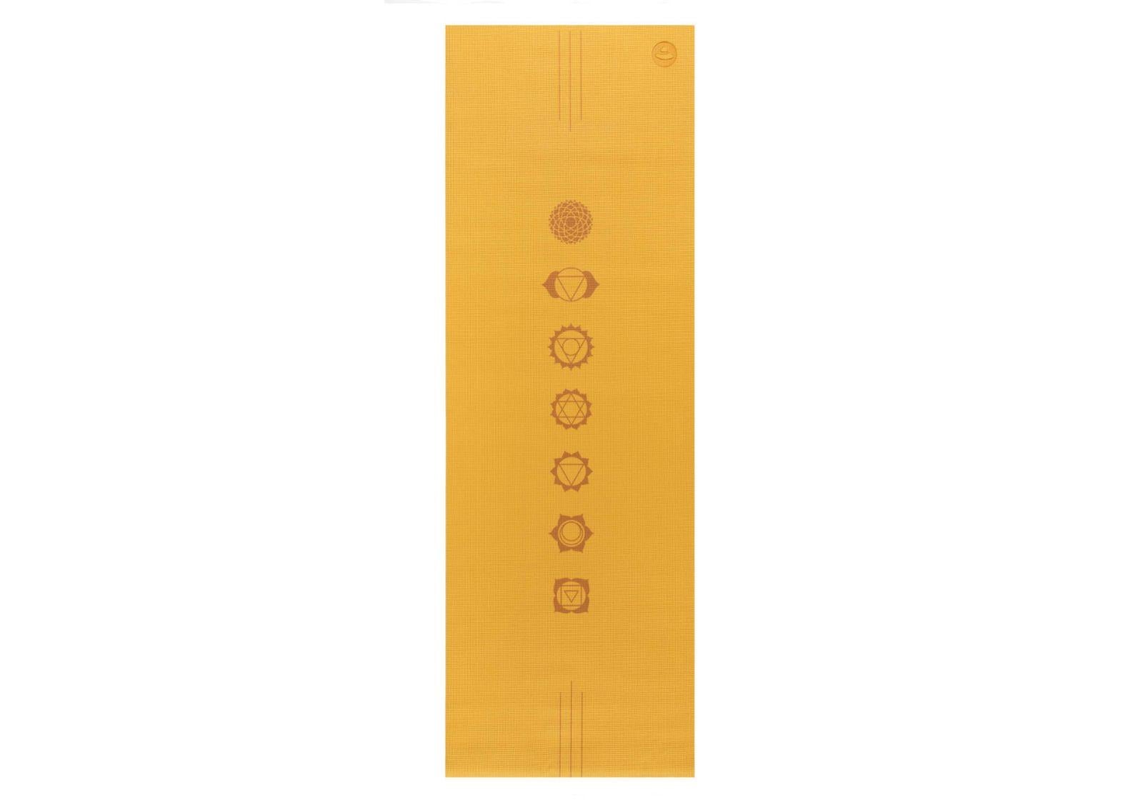 Коврик для йоги Bodhi Leela Chakralign 183x60x0,45 см Манго (896mych)