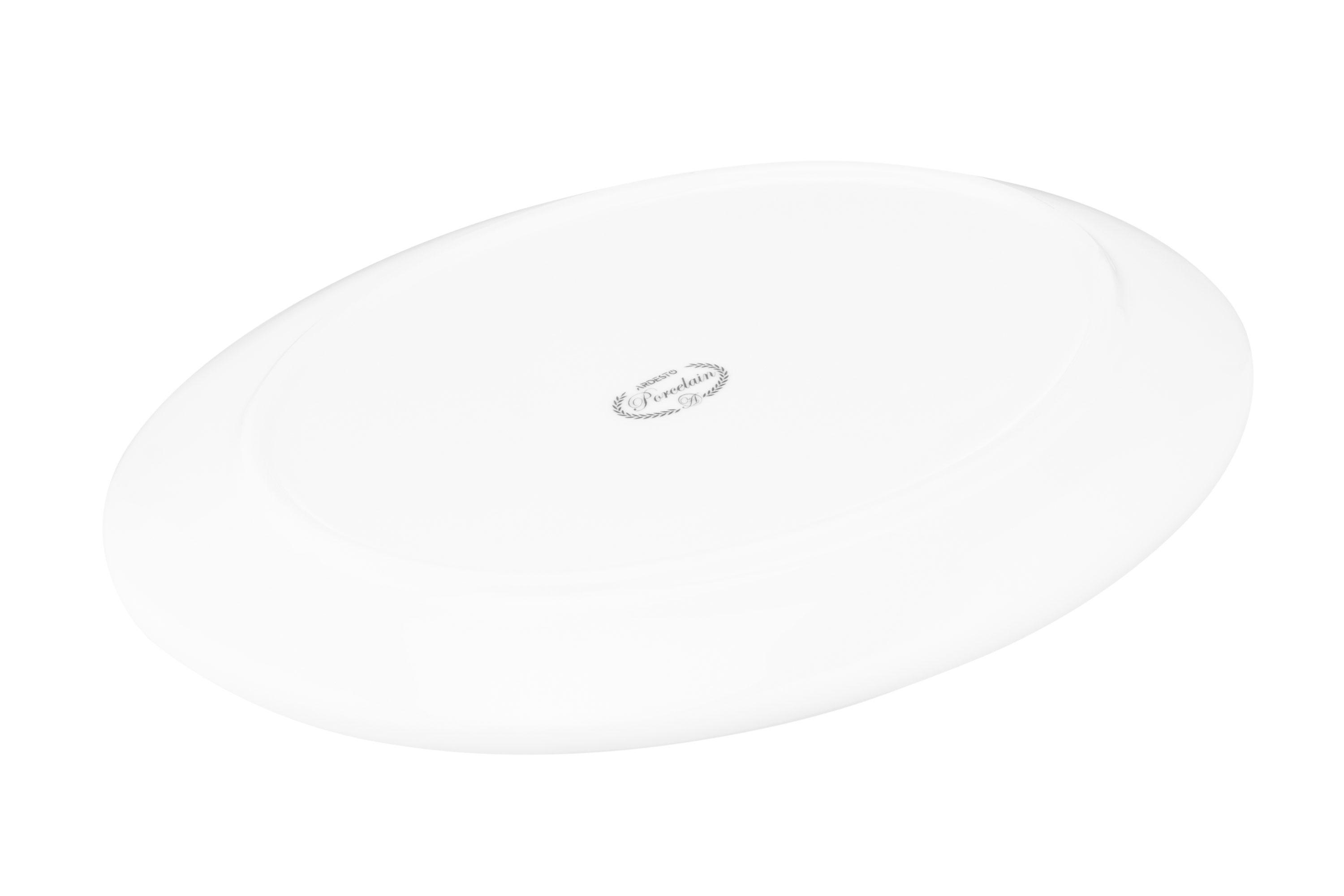 Блюдо овальне Ardesto порцеляна 25,5х19,5 см (ERC-AR3727) - фото 3