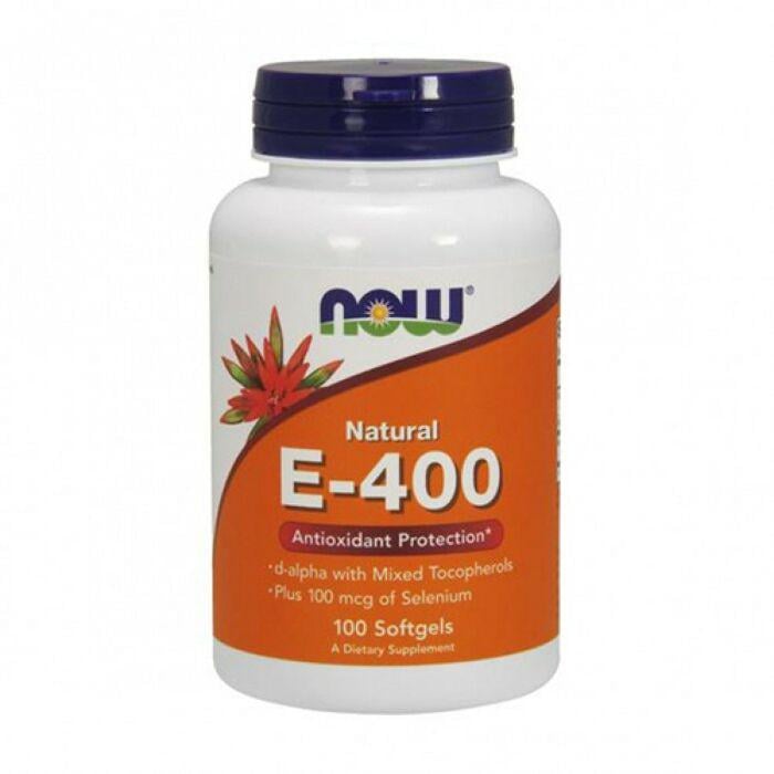 Вітамін E NOW Foods Vitamin E-400 Plus Selenium 100 Caps