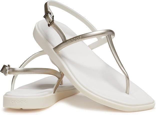 Сандалі жіночі Crocs Miami Thong Flip р. 39/40 Metallic Chalk (16081)