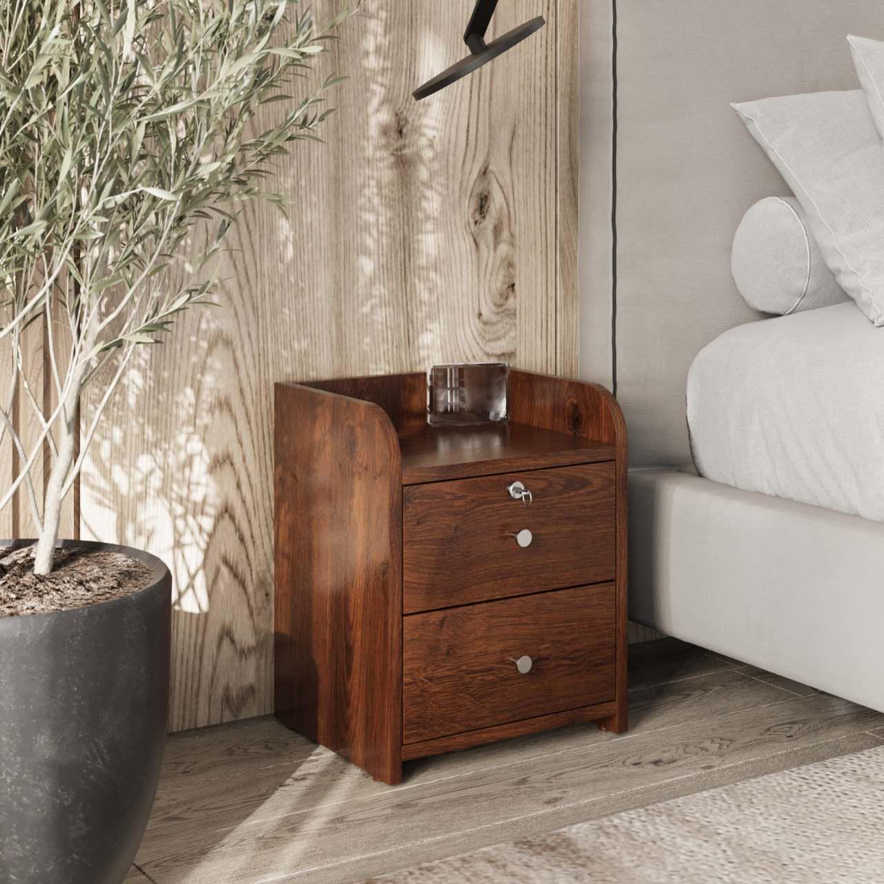 Тумба прикроватная Win Мебель Classic Soft Орех темный (27766421)