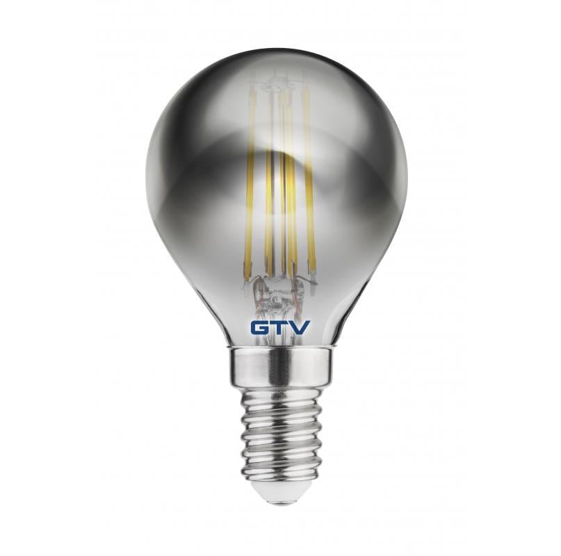 Лампа світлодіодна GTV Filament G45 1800K E14 4W 200 Lm AC220-240V 360° Сірий (27844772)