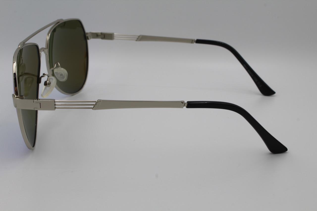 Солнцезащитные очки зеркальные поляризационные Jackfalali aviator Голубой 9111 с2 (2579322821) - фото 7