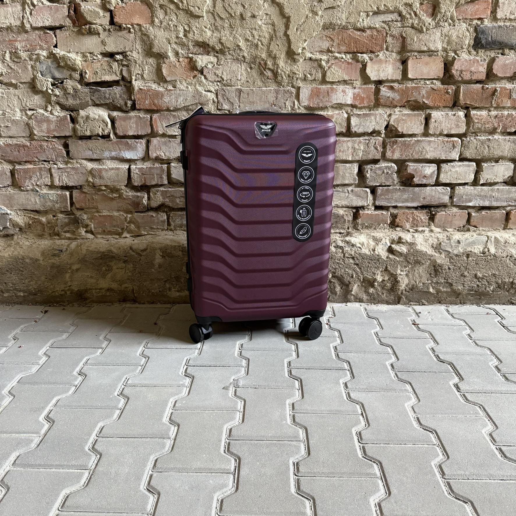Чемодан Wings PEA01 дорожный М Бордовый (26557317) - фото 2 Чемодан Wings PEA01 дорожный М Бордовый (26557317) - фото 2