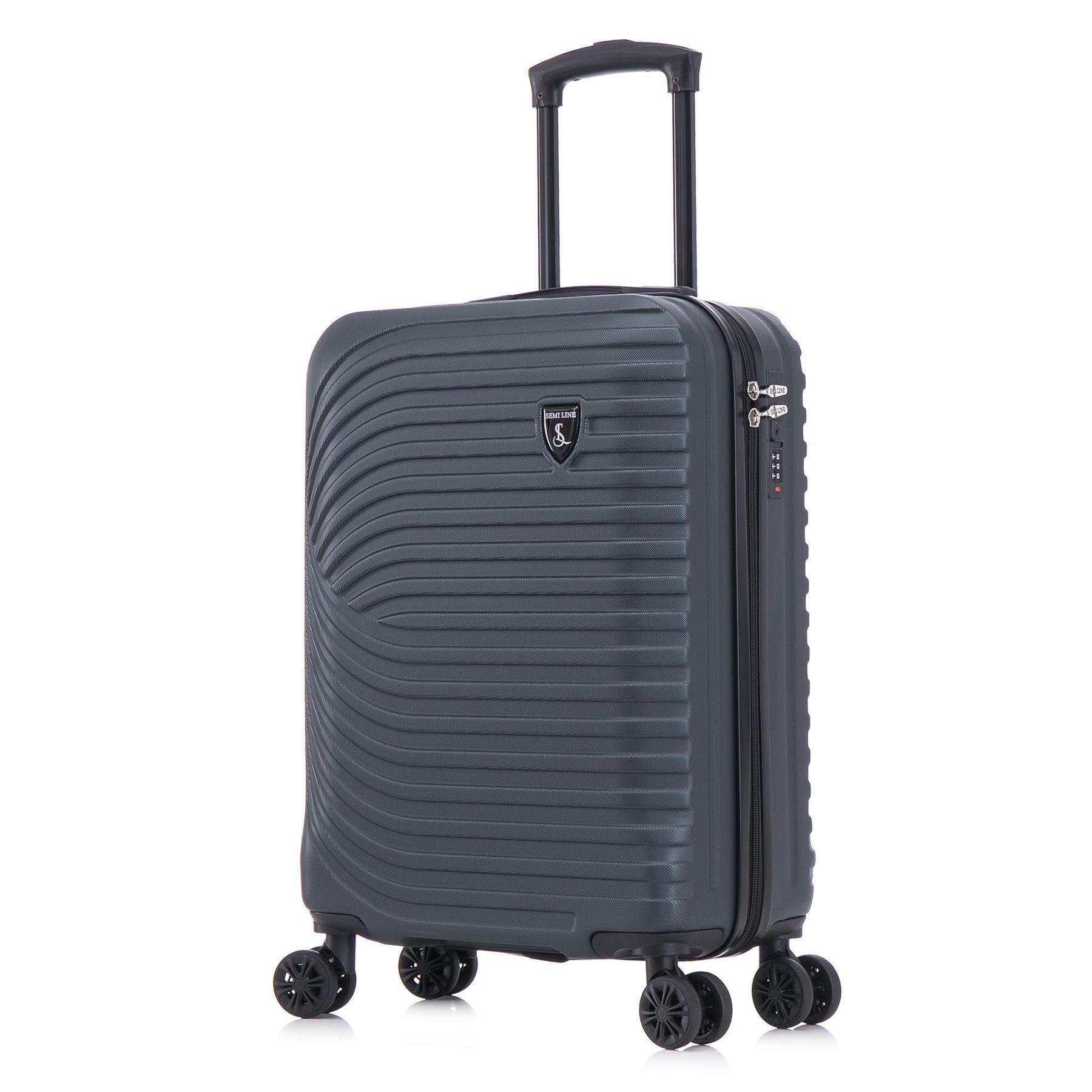 Чемодан SEMI LINE 20" S Navy-Green (T5865-1) - фото 1