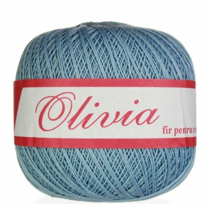 Пряжа хлопковая Romanofir Olivia 1231 Светло-голубой (6969)
