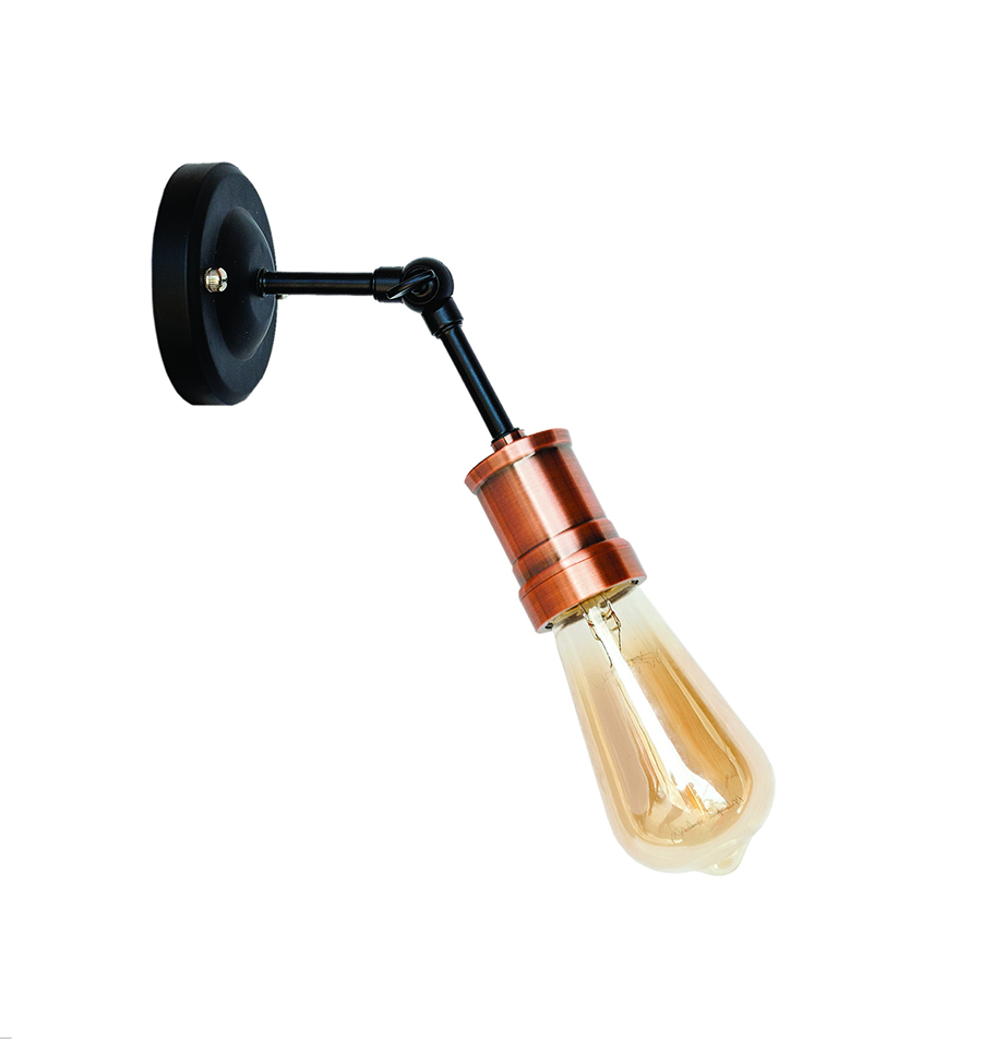 Бра Levistella Lofty функциональное с патроном AMP20 Черный/Медный (1963530426)