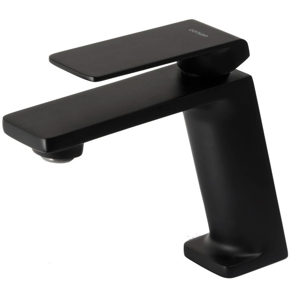Смеситель для умывальника Corsan TRINO CMB7111BL reac-10000000088 однорычажный Черный (158743)