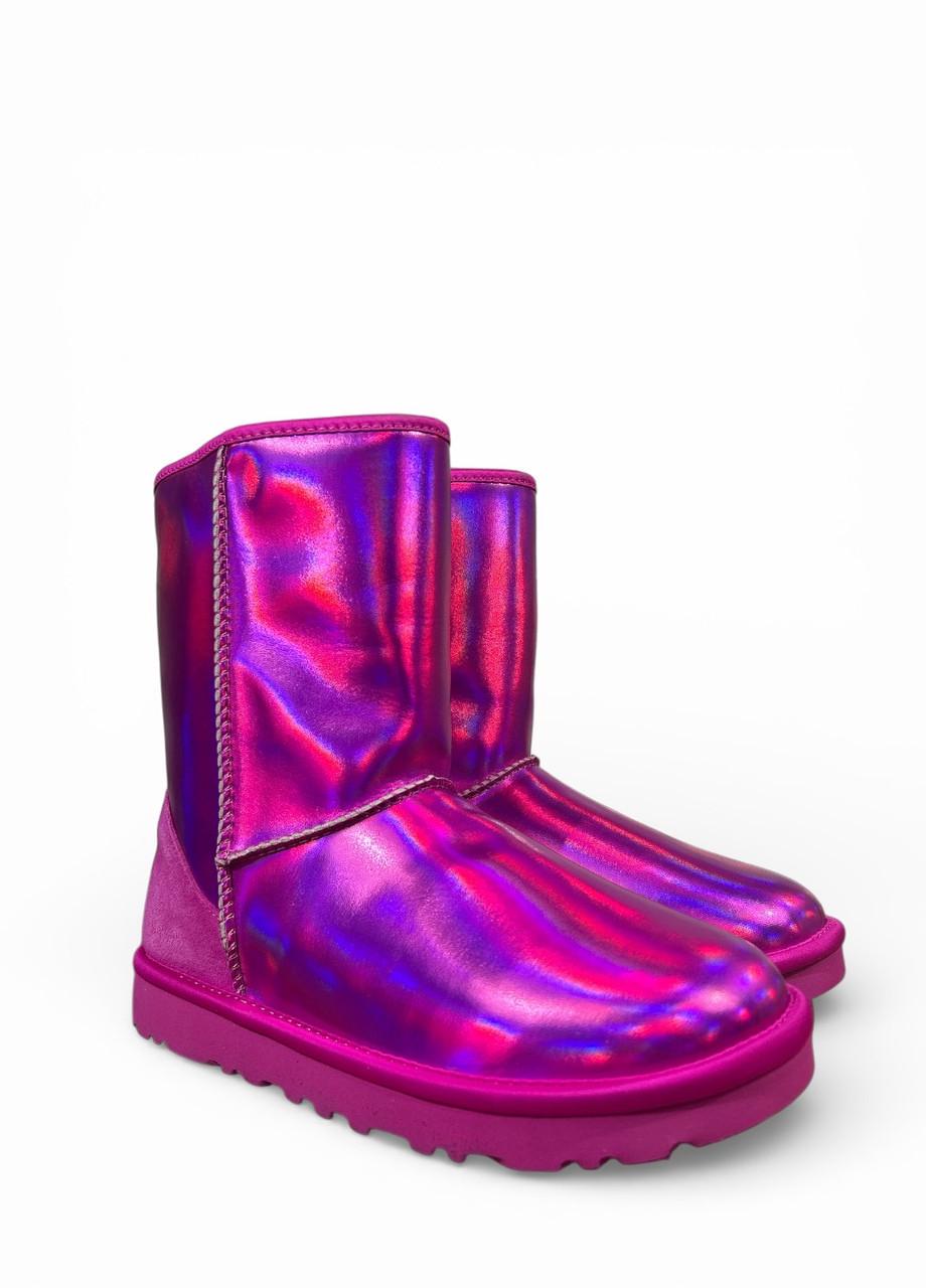 Уггі UGG Classic Short Iridescent s/n 1153610 р. 37 US 6 23 см Рожевий (2869967879)