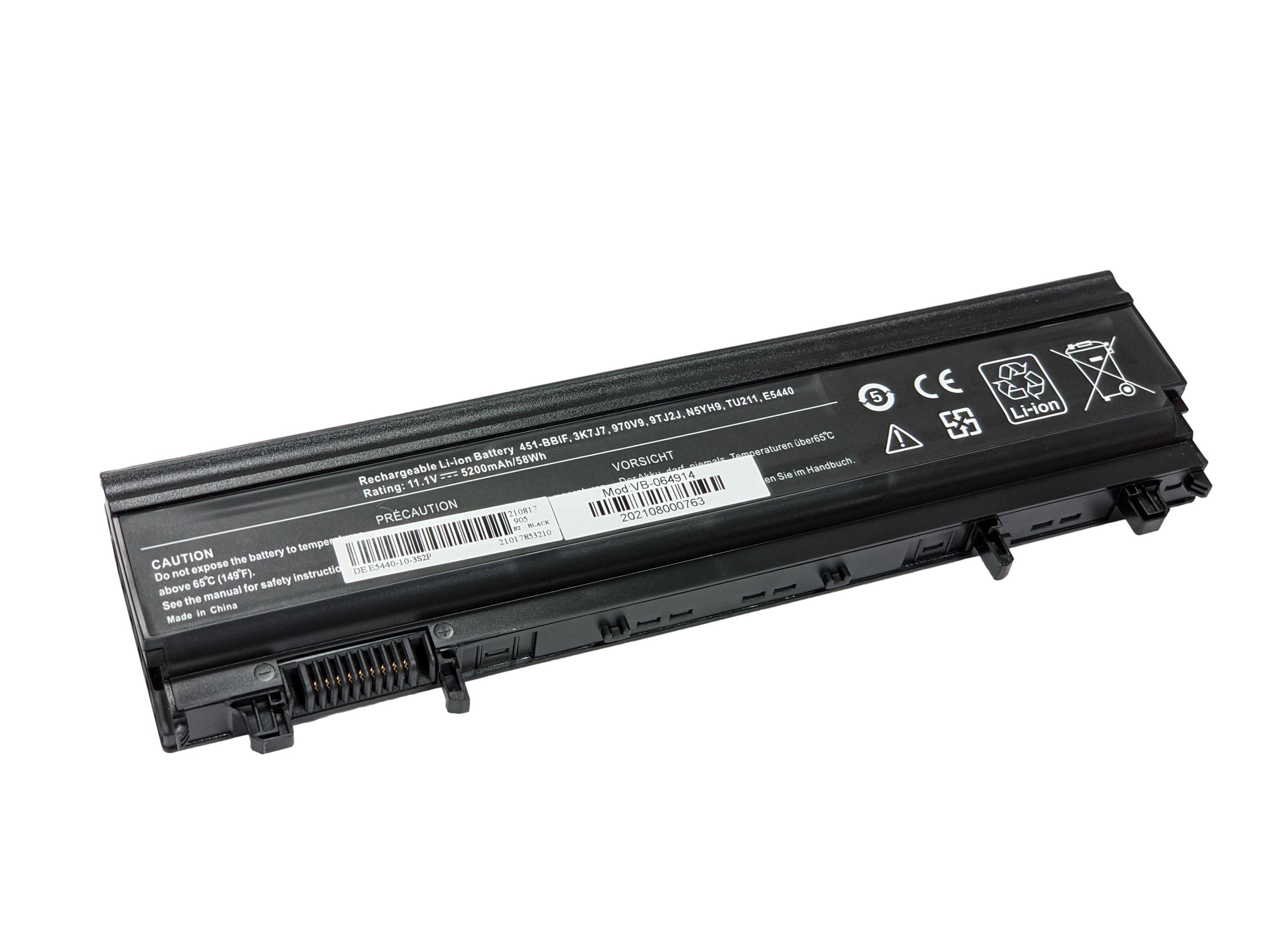 Акумулятор для ноутбука Dell 970V9 Latitude E5440 11,1 V 5200 mAh OEM Black (064914)