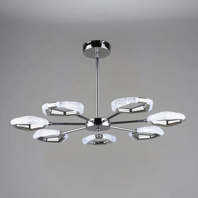 LED-люстра потолочная Sirius с акриловыми плафонами 3000/6500K IP20 B YH1304/7 CH 42W Хром (28686156)