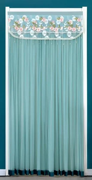Штора Двухслойная антимоскитная C00883-2 обеспечивающая эффективную защиту от насекомых Бирюзовый