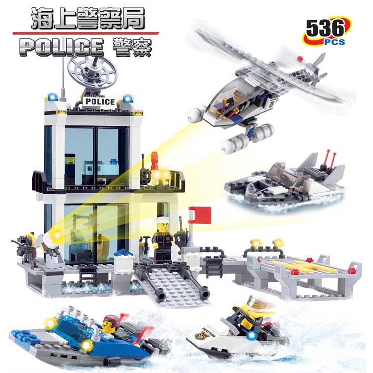 Конструктор Поліцейська дільниця Морська поліція Kazi 536 дет. (30411386) - фото 3
