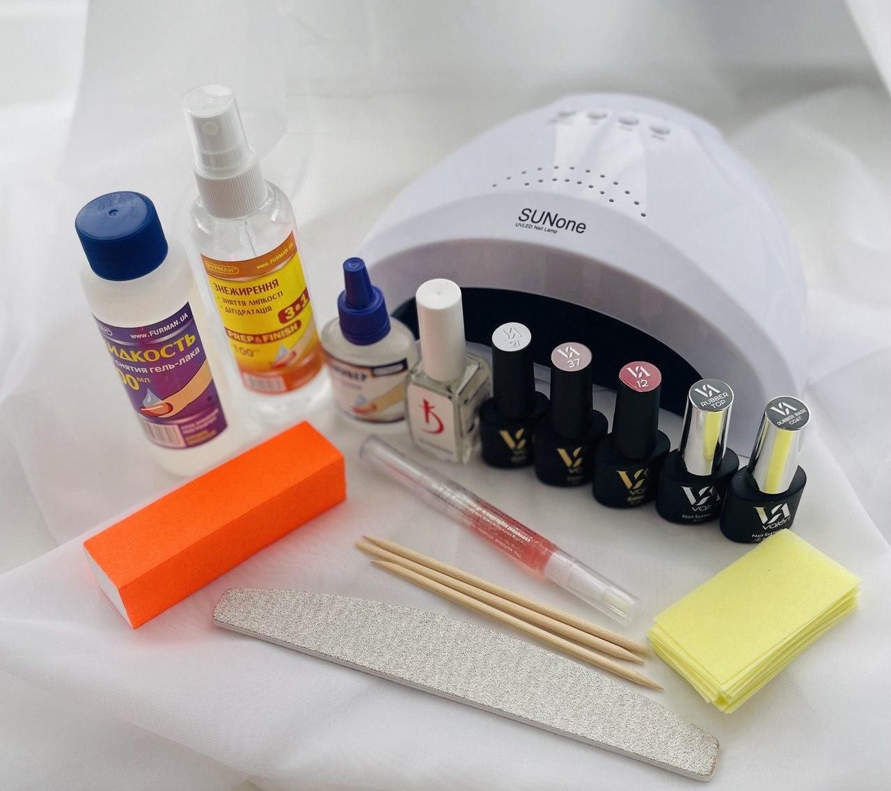 Набір для манікюру Valeri з рідинами Фурман та лампою Sun One - фото 2