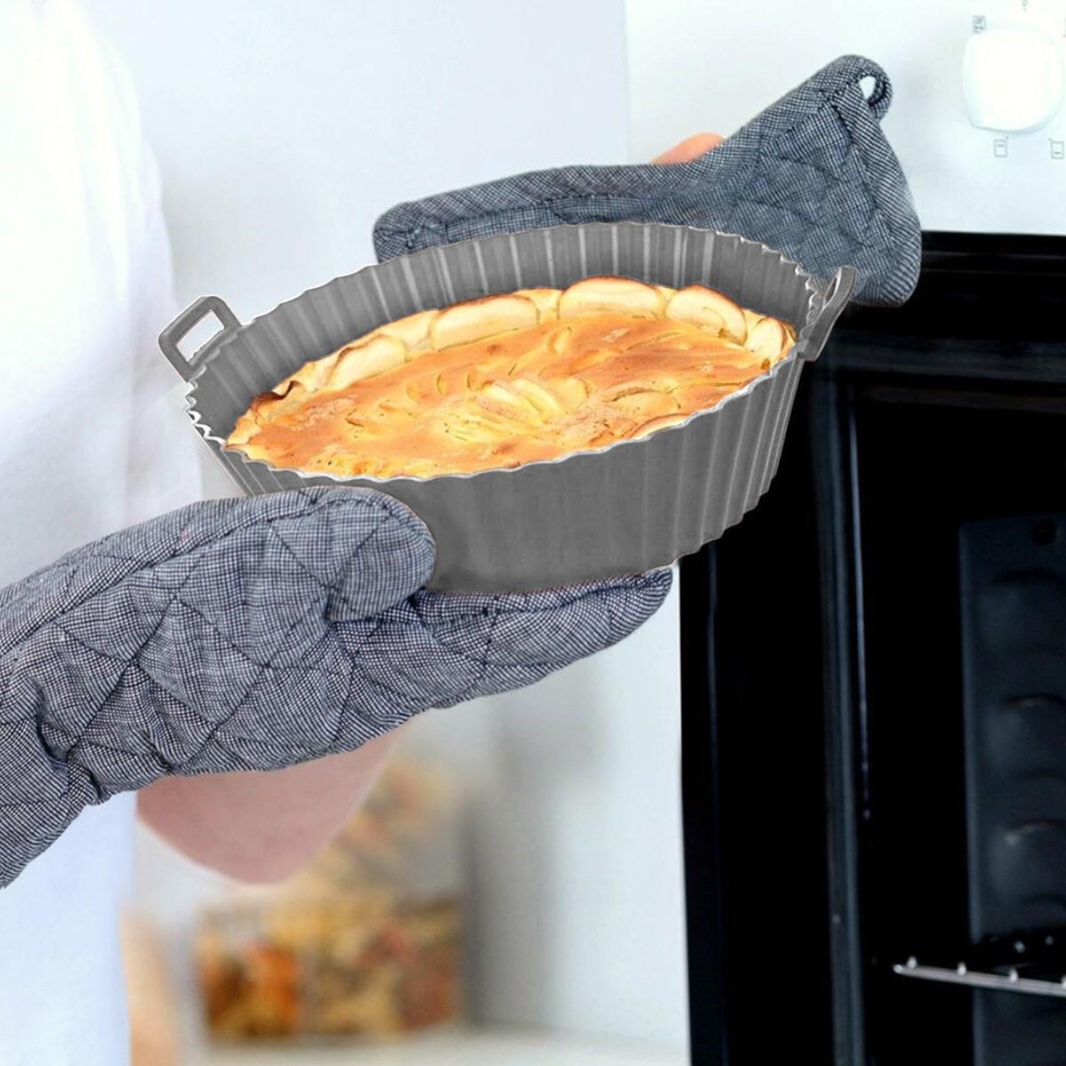 Форма силиконовая для аэрогриля мультипечи A-PLUS 21х4,5 см (4051 G) - фото 4 Форма силиконовая для аэрогриля мультипечи A-PLUS 21х4,5 см (4051 G) - фото 4