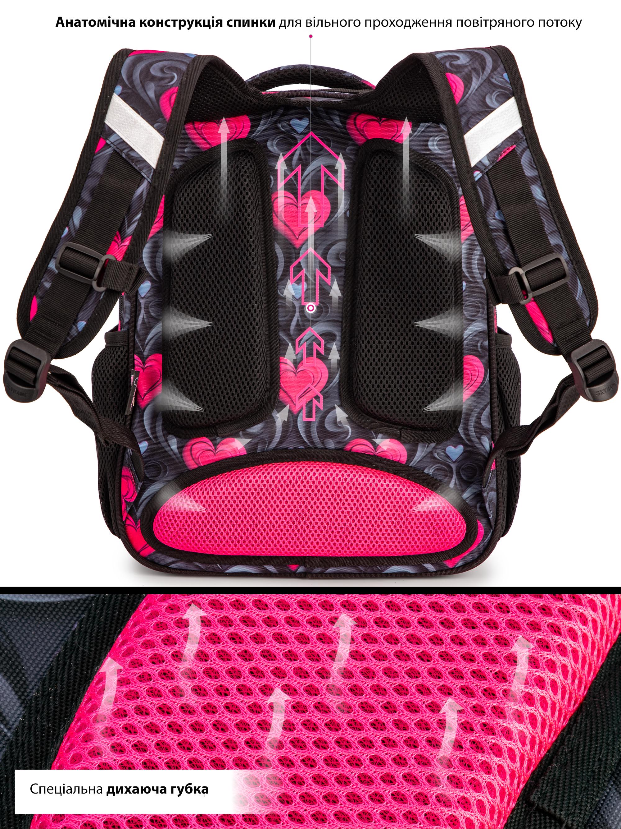 Рюкзак для младших классов SkyName Котик ортопедический 37х30х18 см (R2-223) - фото 4 Рюкзак для младших классов SkyName Котик ортопедический 37х30х18 см (R2-223) - фото 4