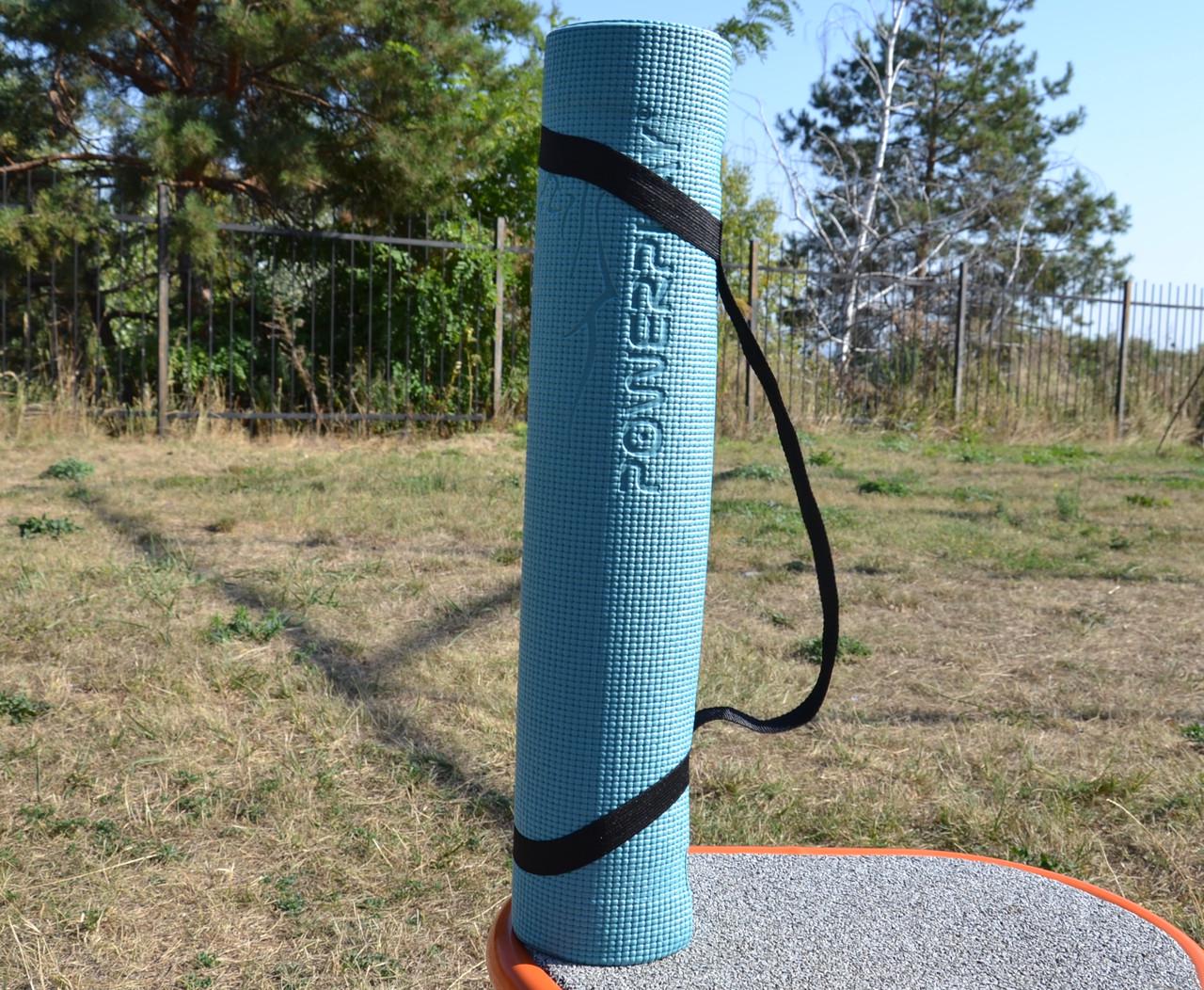 Килимок для йоги та фітнесу PowerPlay 4010 PVC Yoga Mat Зелений (20176187) - фото 7