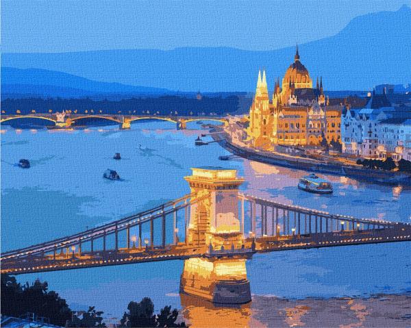 Картина по номерам Идейка Города Яркая Венгрия в 40х50 см термопакете (КНО3606-mt)