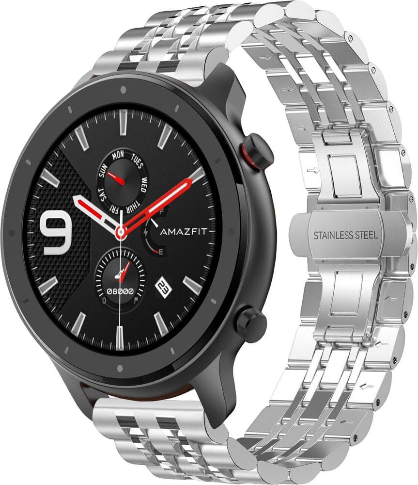 Браслет металевий Spinye для Amazfit GTR 47mm Silver (28955-59)